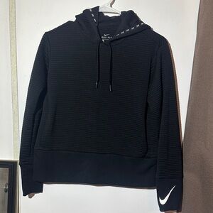 Nike Dri-FIT Black Hoodie | Cropped Fit | Athletic Streetwear